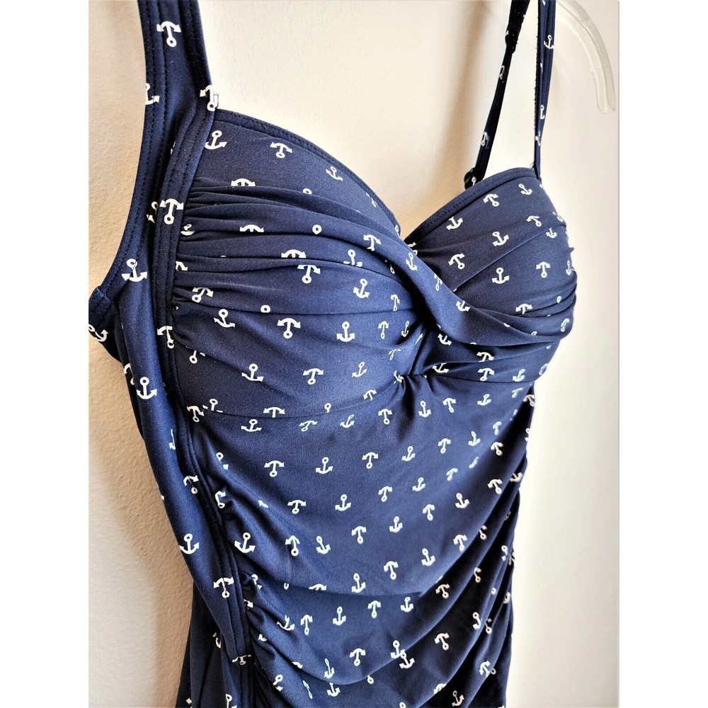 Nip Tuck Slimming Tummy Control Nautical Navy One… - image 3